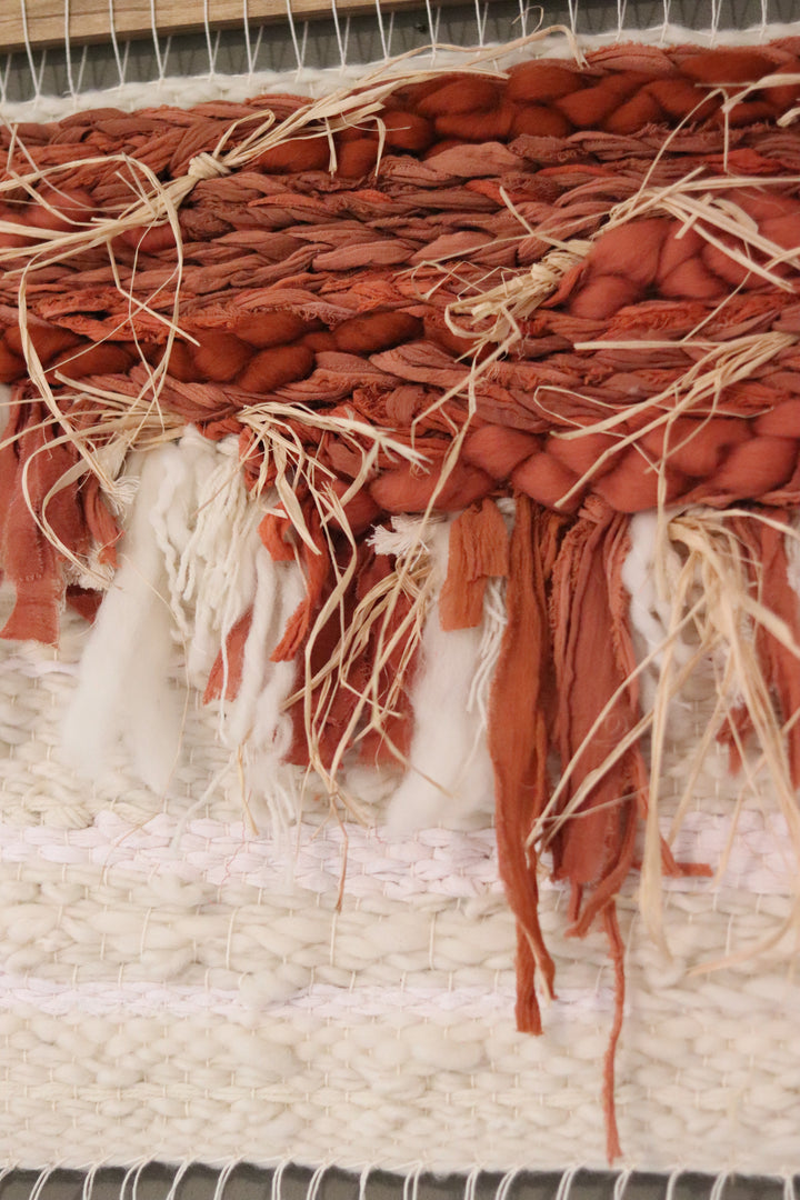 Large Terracotta & Cream Wall Hanging
