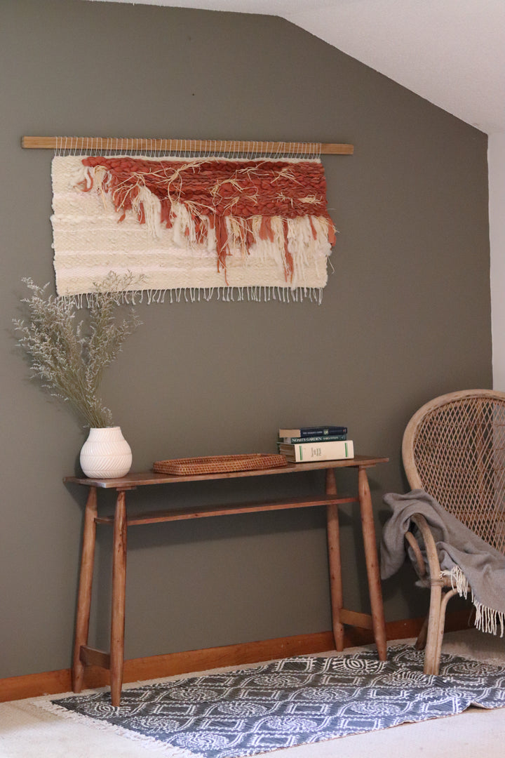Large Terracotta & Cream Wall Hanging