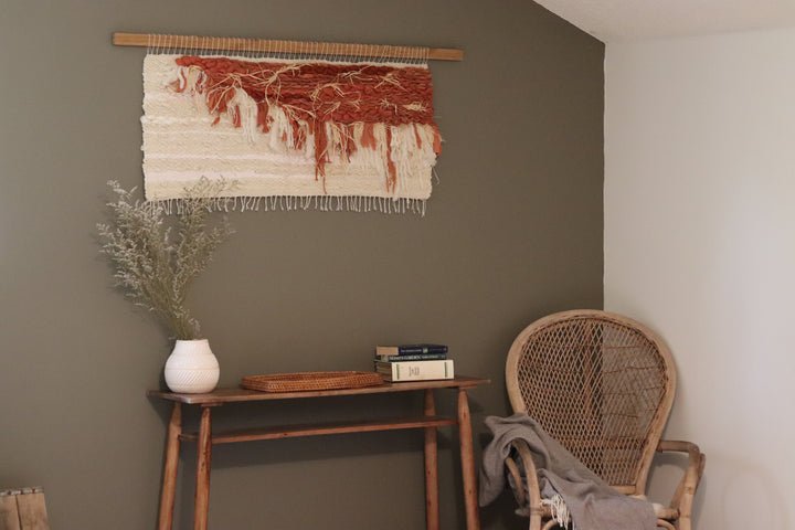 Large Terracotta & Cream Wall Hanging