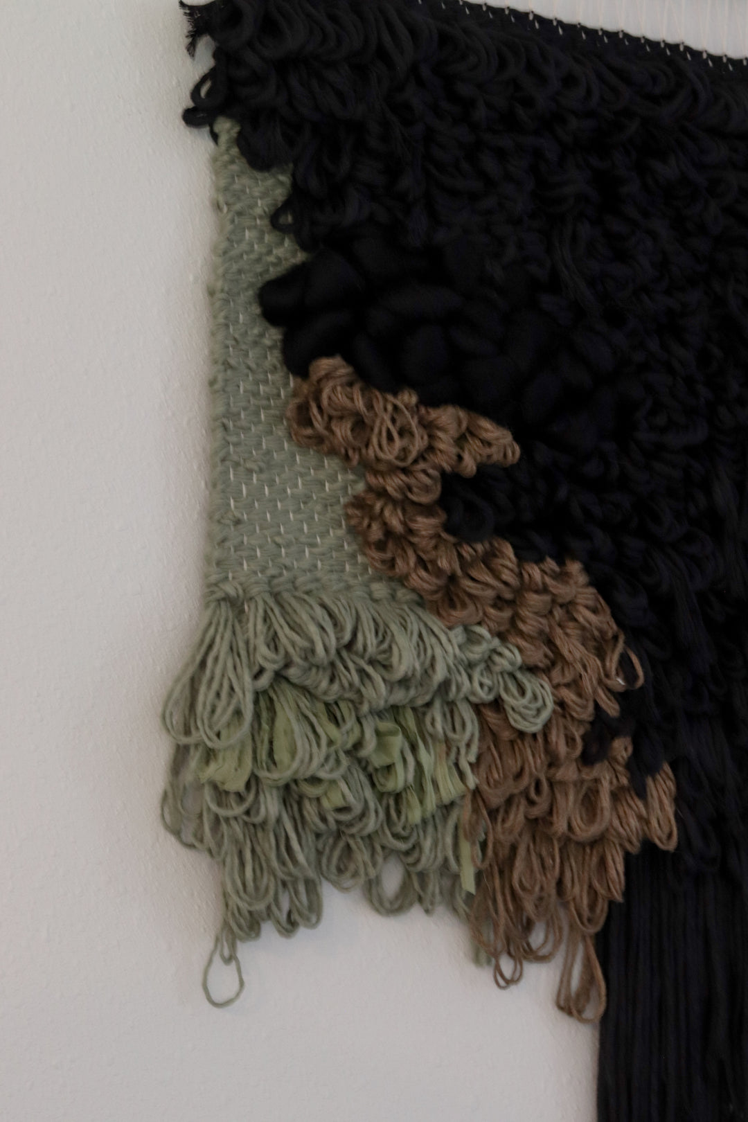 Woven Wall Hanging - "Contemporary Waterfall"