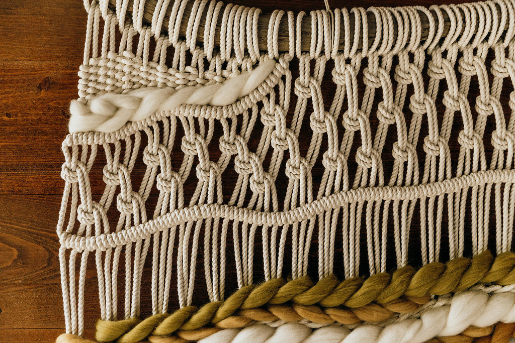 Macraweave Wall Art - Antique Gold