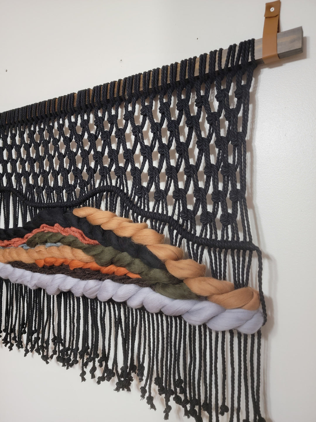 Modern Mountain Macrame Wall Hanging