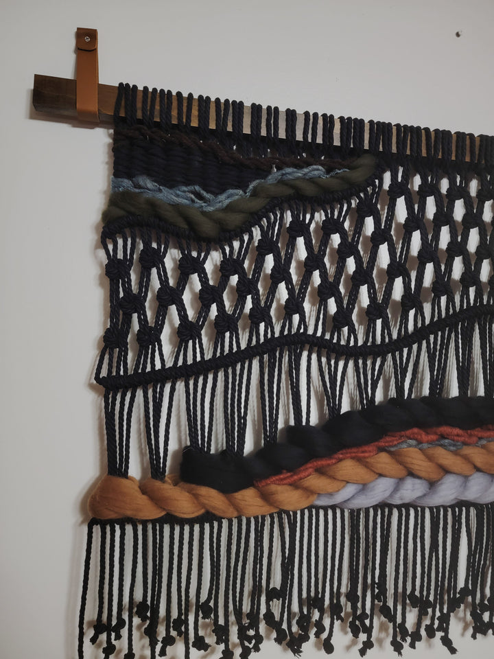 Modern Mountain Macrame Wall Hanging