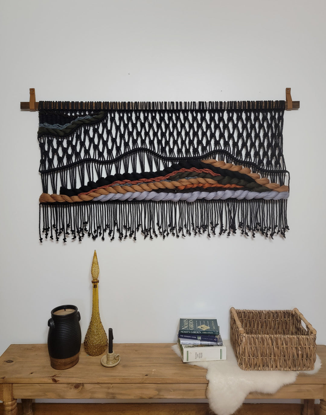 Modern Mountain Macrame Wall Hanging