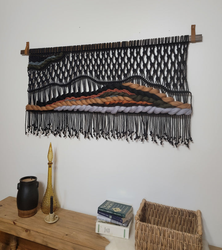 Modern Mountain Macrame Wall Hanging