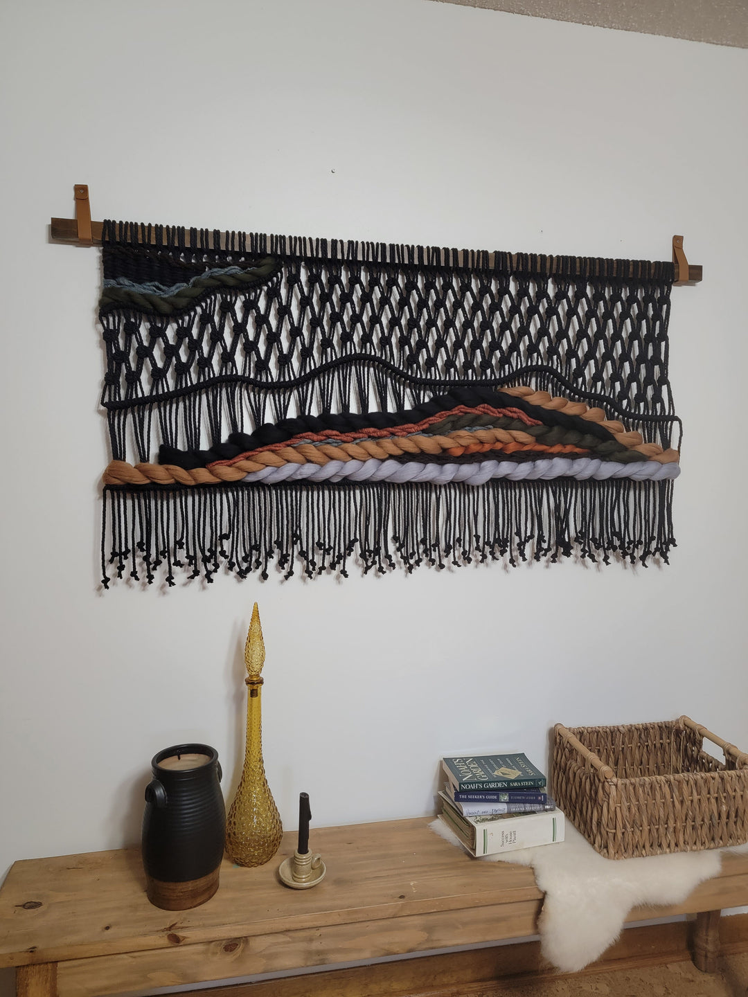 Modern Mountain Macrame Wall Hanging